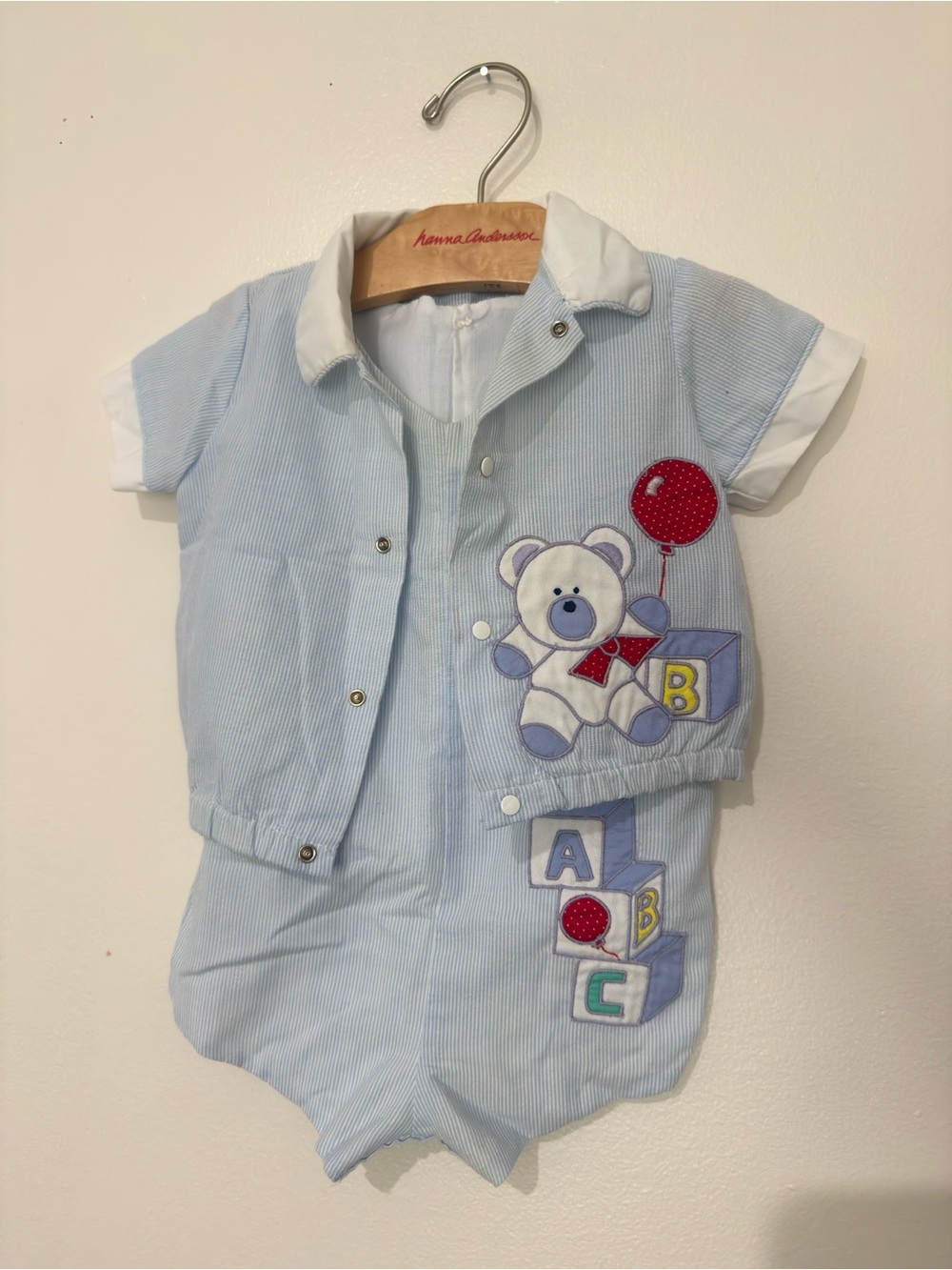 Vintage baby Romper Set